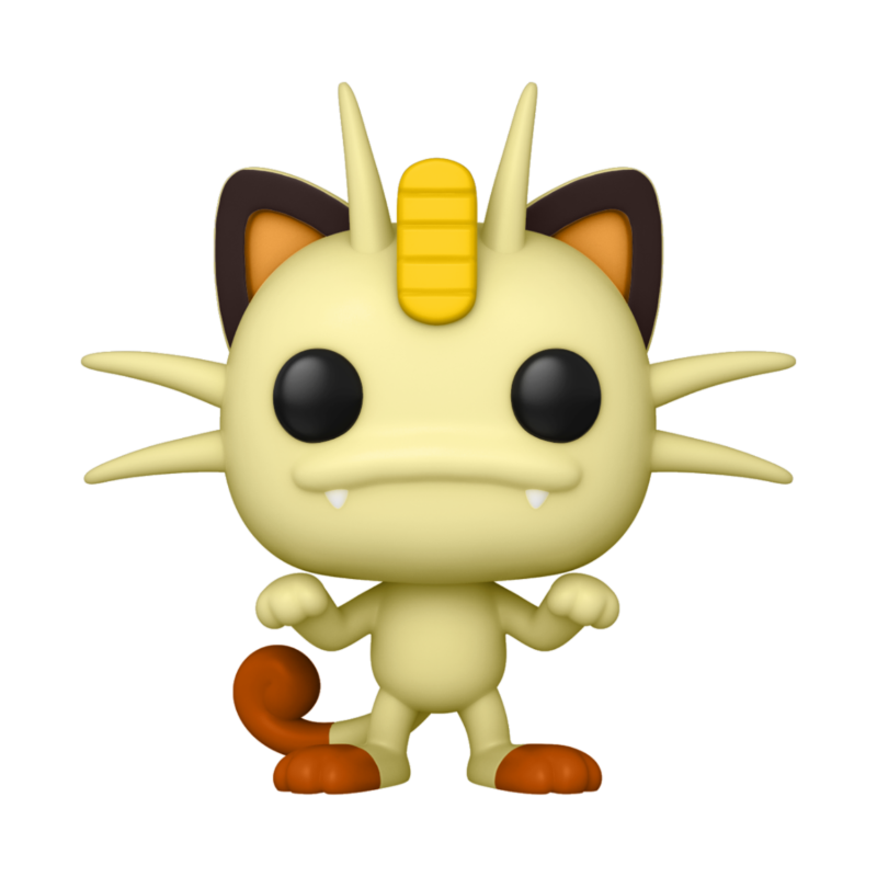 Figure Funko Pop Pokémon Miaouss #780, figurine officielle Geek'nGreed, représentant Meowth avec détails colorés et pose caractéristique