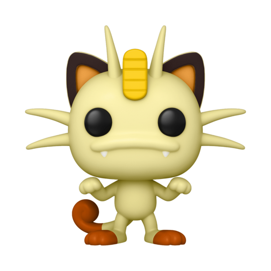 Figure Funko Pop Pokémon Miaouss #780, figurine officielle Geek'nGreed, représentant Meowth avec détails colorés et pose caractéristique