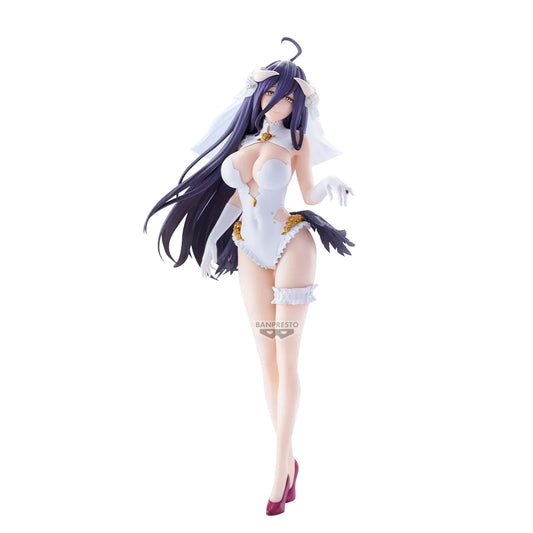 Figurine Albedo Overlord Glitter & Glamours de 27 cm, figurine Banpresto avec détails brillants et finition élégante.