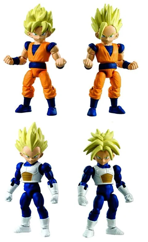 Mini figurines Dragon Ball Z Super Saiyan de Banpresto, lot de 4 figurines KAI 66, personnages d'action Geek'nGreed