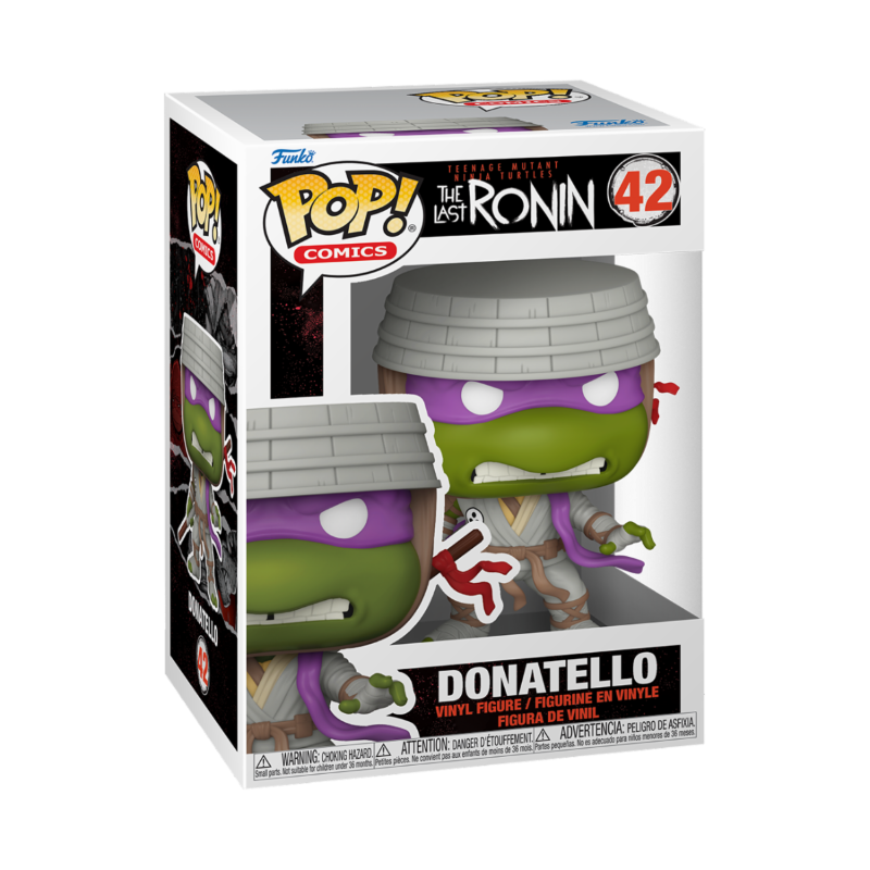 Figurine Funko TMNT Tortues Ninja Last Ronin Donatello, personnage de la série de figurines funko, avec détails colorés.