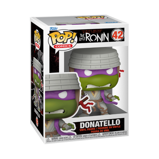 Figurine Funko TMNT Tortues Ninja Last Ronin Donatello, personnage de la série de figurines funko, avec détails colorés.
