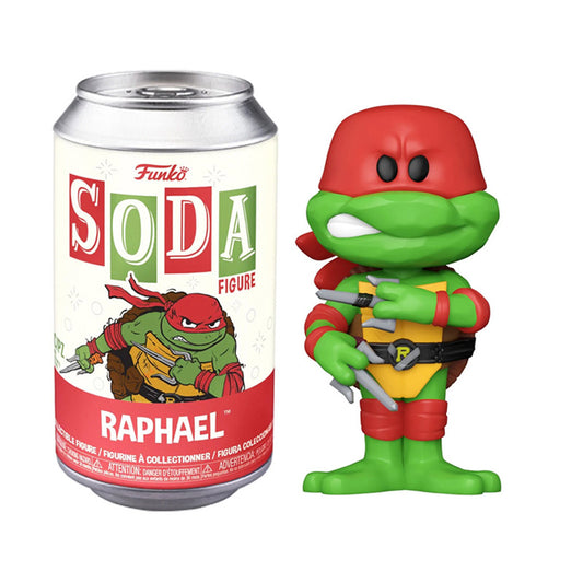Figurine Funko Soda Raphael des Tortues Ninja TMNT, figurine en vinyle avec détails colorés, collection Geek'nGreed.