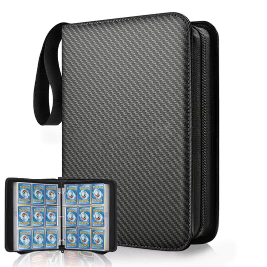 Classeur Premium pour Cartes Pokémon / TCG – 900 Poches – Fermeture Zippée – Protection Haute Qualité – Rouge, Noir ou Bleu