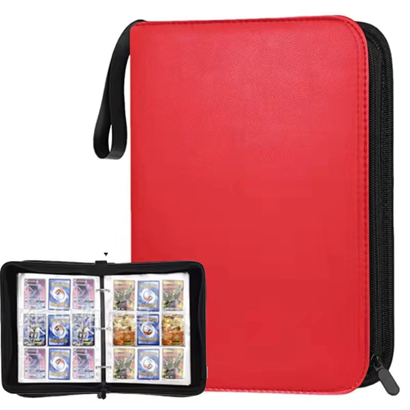 Classeur Premium pour Cartes Pokémon / TCG – 900 Poches – Fermeture Zippée – Protection Haute Qualité – Rouge, Noir ou Bleu
