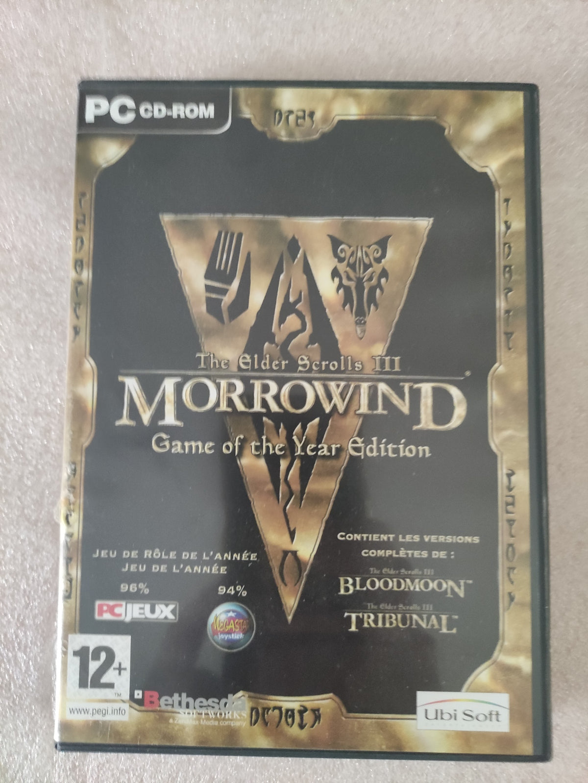 Jeu PC Bethesda The Elder Scrolls III Morrowind Game of the Year Edition, version française, boîte complète, occasion