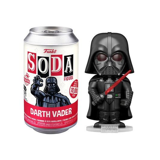 Figurine Funko Soda Darth Vader Star Wars, série limitée, avec casque noir et détails de la costume, collection Geek'nGreed.